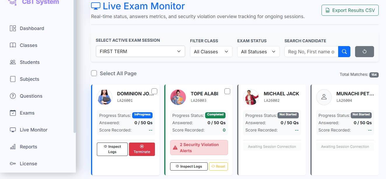 CBT Dashboard